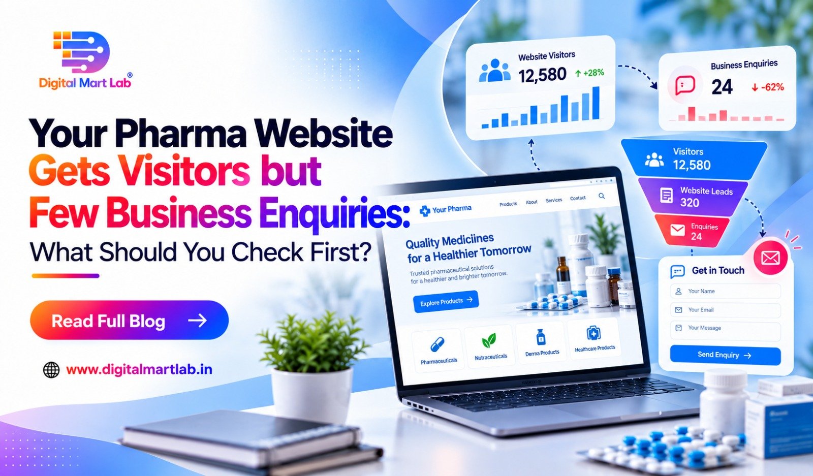 Pharma Website Conversion: Turn Visits into Enquiries