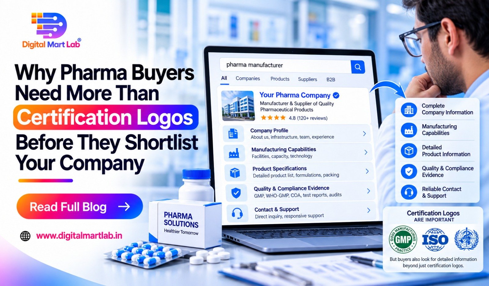 Why Pharma Buyers Need More Than Certification Logos Before They Shortlist Your Company