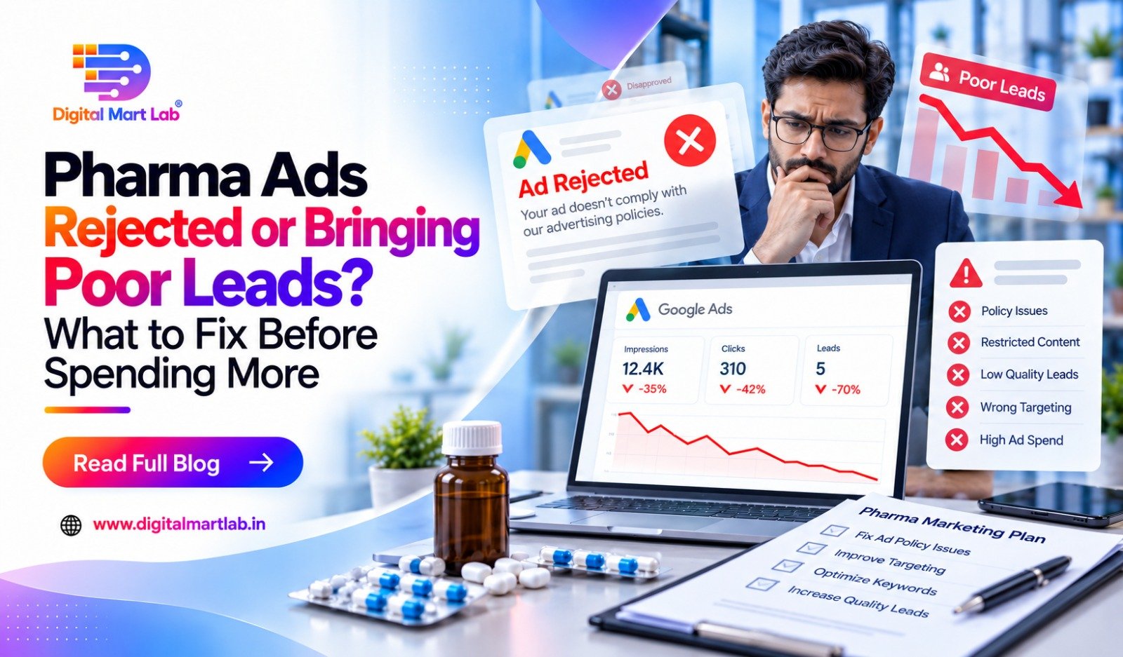 Pharma Ads Rejected or Bringing Poor Leads? What to Fix Before Spending More